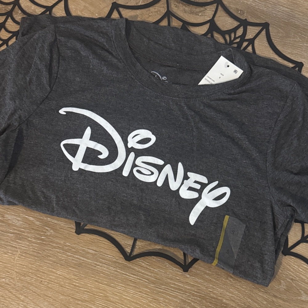 Disney Logo Charcoal Short Sleeve Tee